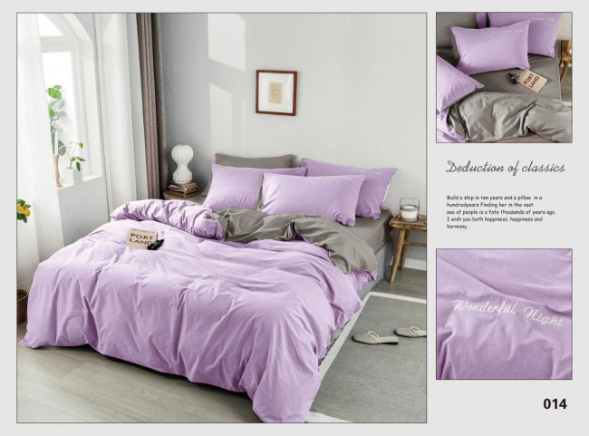 КПБ Alanna Vega однотонный с вышивкой AVOV013