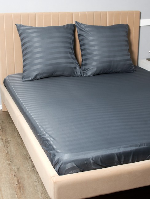 КПБ Candie's Страйп-сатин на резинке по кругу CANSSR006