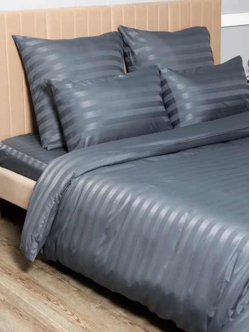 КПБ Candie's Страйп-сатин на резинке по кругу CANSSR006