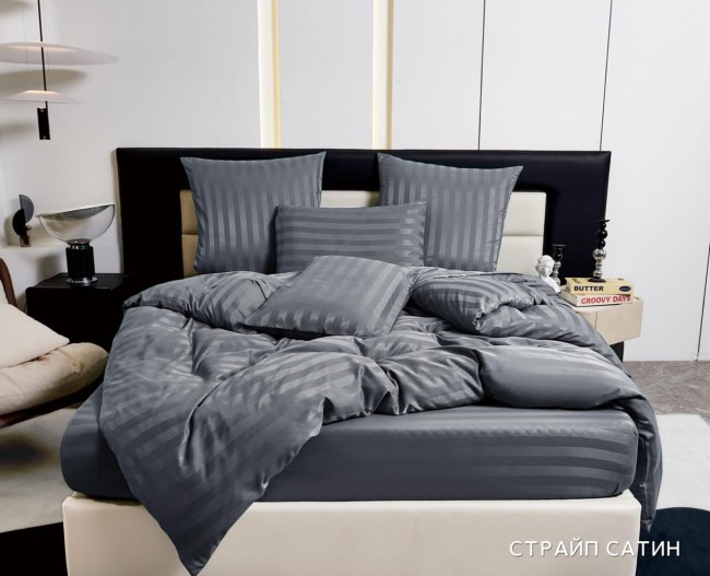 КПБ Candie's Страйп-сатин на резинке по кругу CANSSR006