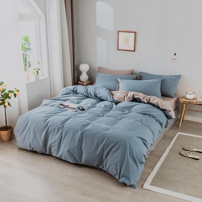 КПБ Alanna Vega однотонный с вышивкой AVOV010