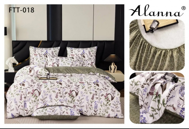 КПБ Alana Сатин на резинке по кругу ALARFTT018