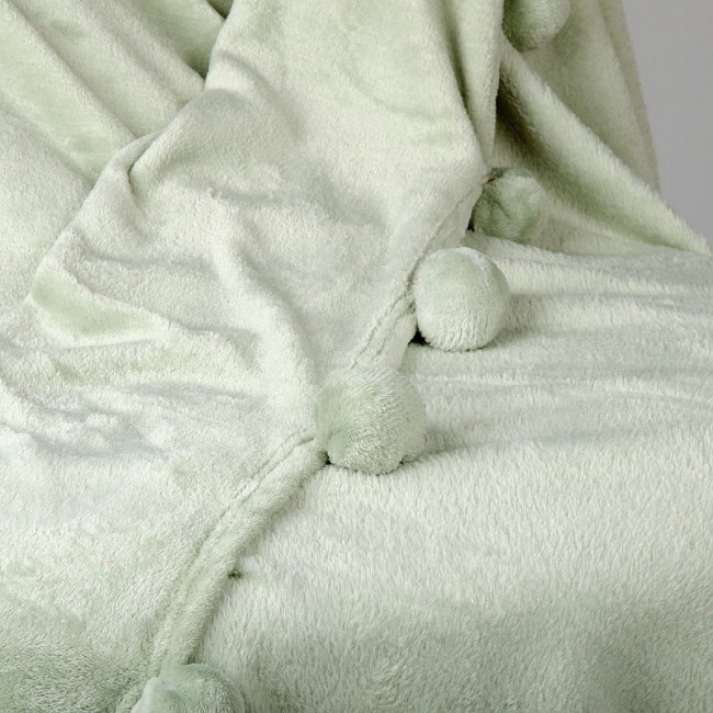 Плед с помпонами Евро PLPOM