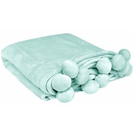 Плед с помпонами Евро PLPOM