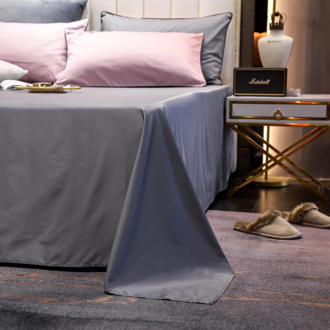 КПБ Mency однотонный с вышивкой MENO017