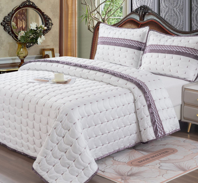 Покрывало стеганное BELLA HOME с 2 наволочками 288-82