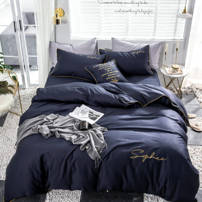 КПБ Mency однотонный с вышивкой MENO016 КПБ Mency однотонный с вышивкой MENO016