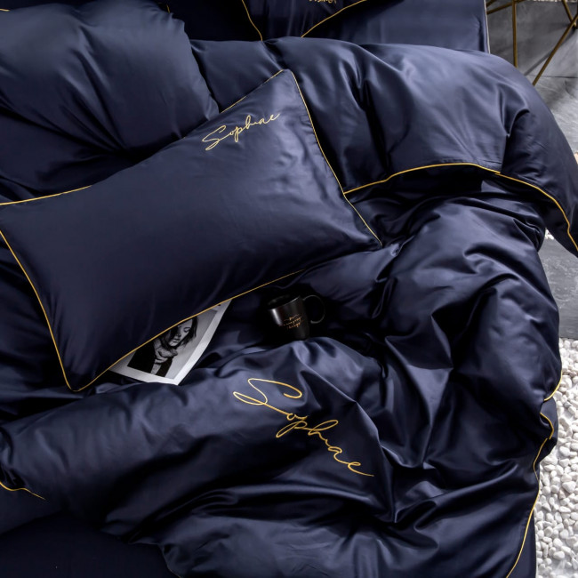 КПБ Mency однотонный с вышивкой MENO016 КПБ Mency однотонный с вышивкой MENO016