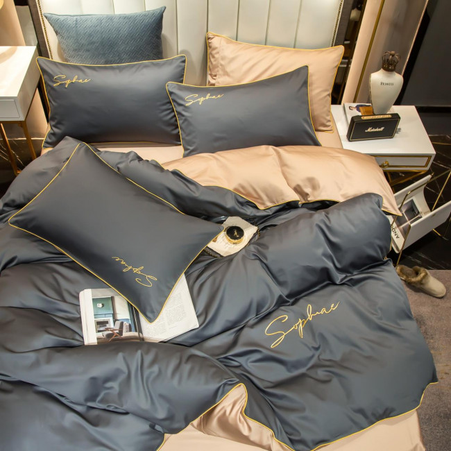 КПБ Mency однотонный с вышивкой MENO019 КПБ Mency однотонный с вышивкой MENO019