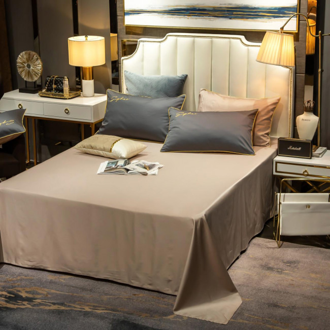 КПБ Mency однотонный с вышивкой MENO019 КПБ Mency однотонный с вышивкой MENO019