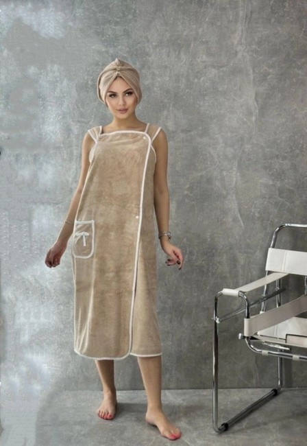 Сауна махра женская 2 предмета ZZRBQ Сауна махра женская 2 предмета ZZRBQ