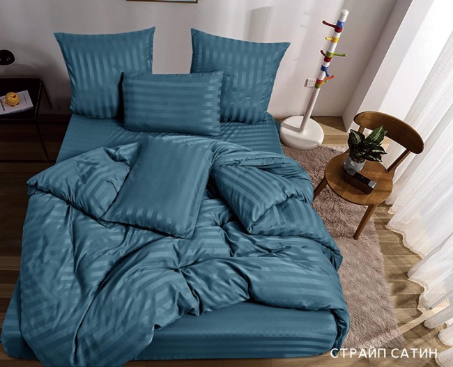 КПБ Candie's Страйп-сатин на резинке по кругу CANSSR014 КПБ Candie's Страйп-сатин на резинке по кругу CANSSR014