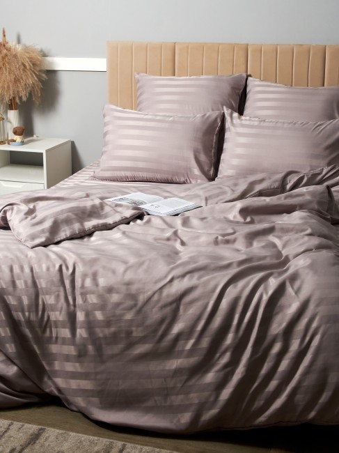 КПБ Candie's Страйп-сатин на резинке по кругу CANSSR016