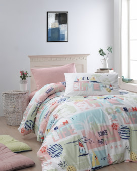 КПБ FIRST CHOICE Ranforce Young Summer Salmon R-266 КПБ FIRST CHOICE Ranforce Young Summer Salmon R-266